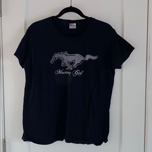 mustang girl tshirt